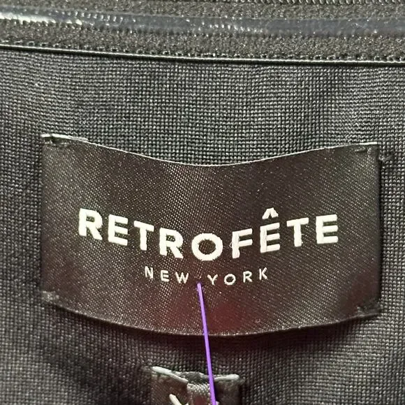 NWT Retrofete Strapless Formal Josie Dress in Gunmetal Metallic Gray Womens XS - Picture 3 of 12